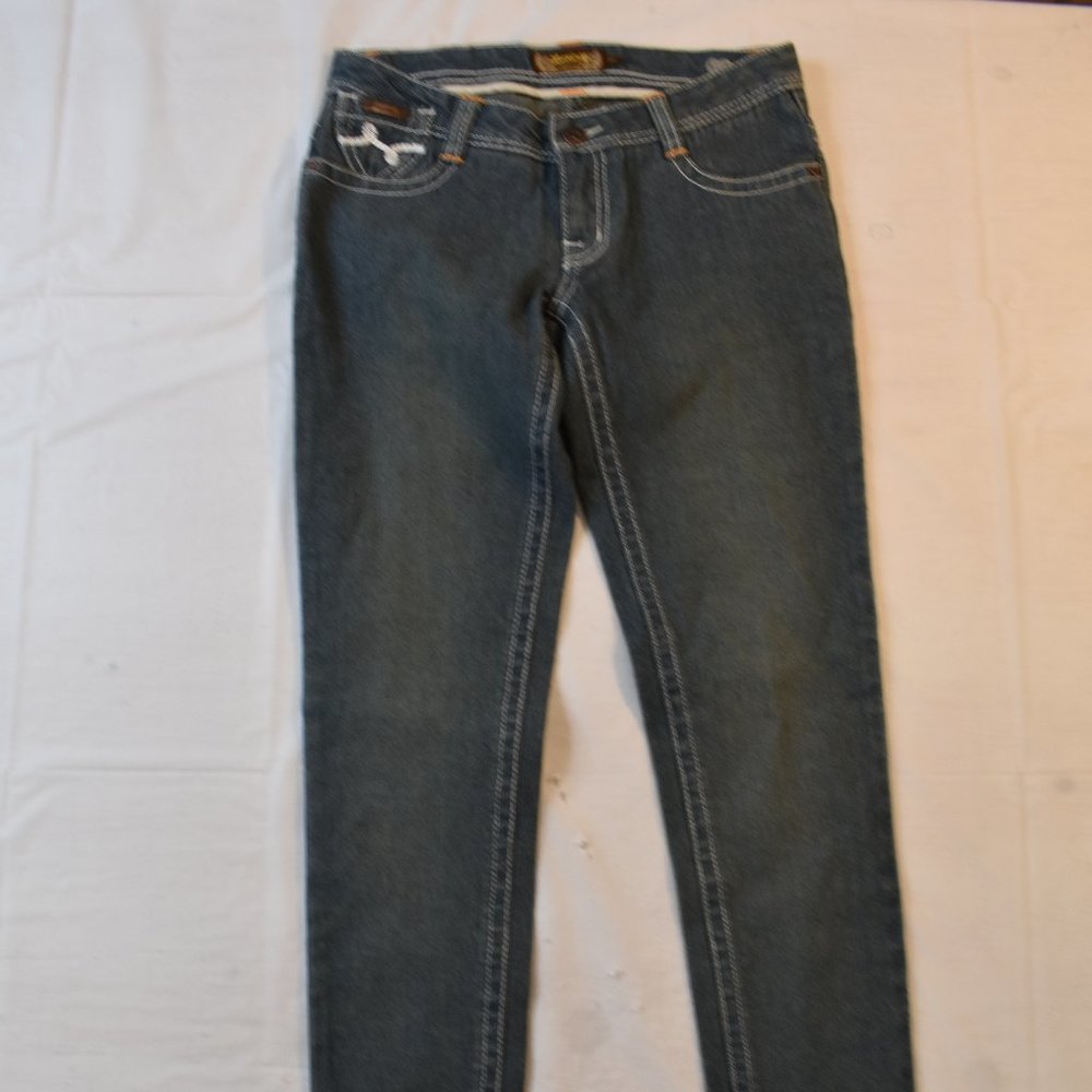3 Pair Luxirie By Lrg Juniors/Womens Denim Jeans Waist Size 26 - Picture 3 of 16